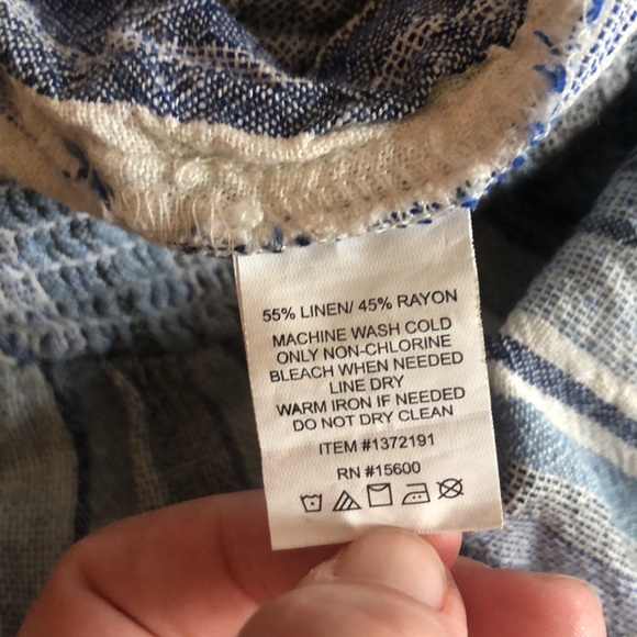 Briggs striped linen blend shorts - Picture 6 of 6